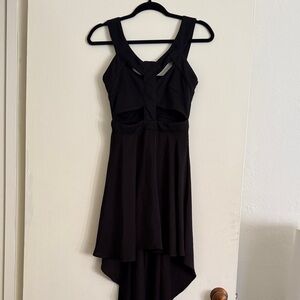 Cut-Out High-Low Dress